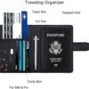 WALNEW Passport Holder Cover Case Travelling Passport Cards Carrier Wallet Case - Image 5