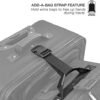 Travel Select Amsterdam Softside Expandable Rolling Luggage, TSA-Approved, Lightweight, Burgundy, Carry-on 21-Inch - Image 3