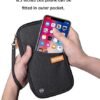 defway Passport Holder Travel Wallet - Family Passport Holder of 4, RFID Blocking Passport Wallet for Men Women, Travel Essentials for Flying, BLACK - Image 7