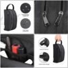 emissary Nylon Men's Toiletry Bag - Large Waterproof Shower Bag - Travel Toiletries Bag - Dopp Kitt for Men - Toiletry Bag for Men and Women - Shaving Bag for Men Travel (Black Water-Resistant) - Image 3