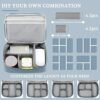 Travel Cable Organizer Bag, Electronic Accessories Case Portable Double Layer Cable Storage Bag for Cord,phone,Charger, Flash Drive,SD Card,Phone,Power Bank,Personal Items - Grey - Image 7