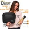 AvaJex Travel Toiletry Bag for Men and Women - Large Hanging Organizer - Waterproof Hygiene Bag with Metal XXL Swivel Hook, YKK Zippers and 19 Compartments for Toiletries, Makeup, Cosmetics - Image 8