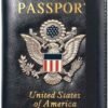 Passport Holder RFID Blocking Wallet Travel Leather Passport Cover for Women Men Waterproof Passport Wallets Must Haves 3D Metal Badge Travel Organizer Accessories
