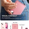 Stouchi Passport Holder with Airtag, Cute Passport Wallet for Women Travel, Leather Passport Holder Family Case, Anti-Lost, Pink - Image 4