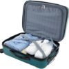 Travelers Club Chicago Hardside Expandable Spinner Luggages, Teal, 20" Carry-On - Image 4
