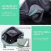 Foldable Travel Large Capacity Folding Travel Bag, Travel Lightweight Waterproof Carry Bag For Women Grey - Image 4