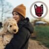 POPETPOP Pet Carrier Backpack, Front Backpack for Dogs Adjustable Pet Front Cat Dog Carrier Backpack Travel Bag, Legs Out, Easy-Fit for Traveling Hiking, Make Pupppy Sit Comfortably(Red,M) - Image 2