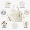Gym Bag for Women Sport Duffel Bag for Men with Shoes Compartment Travel Duffle Bags with Wet Pocket School Yoga Football Basketball Lightweight Carry on Weekender Bags Key Purse - Image 4