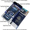 Waterproof Travel Neck Wallet Passport Holder 2Pack Dry Pouches to Keep your Boarding Pass Key Phone Cash ID Door Credit Card Ticket Dry and safe(Black+Blue) - Image 3