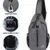WATERFLY Crossbody Sling Backpack Sling Bag Travel Hiking Chest Bag Daypack - Image 4