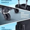 BAGSMART 2 Piece Luggage Sets, Expandable 20 inch Carry on Luggage Airline Approved, Lightweight Carry on Suitcase with Spinner Wheels, Family Travel Suitcase Set with Duffle Bag - Image 4