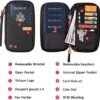 defway Passport Holder Travel Wallet - Family Passport Holder of 4, RFID Blocking Passport Wallet for Men Women, Travel Essentials for Flying, BLACK - Image 3