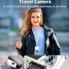 Digital Camera FHD 4K 48MP Vlogging Camera with Autofocus Dual Camera 16X Digital Zoom with 32GB Card Small Digital Cameras for Pictures Portable Compact Travel Camera for Kids Boys Girls Teens,White - Image 5