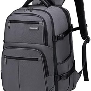 Travel Backpack for Men Women,45L Carry On Backpack Flight Approved,Large Laptop Backpack,Expandable Luggage Backpack Water Resistant Bookbag Daypack Fit 17 Inch