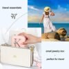 Yesteel Travel Jewelry Case Jewelry Box Jewelry Organizer, Travel Essentials Travel Accessories, Birthday Gifts for Women Mom Grandma Initial C - Image 6