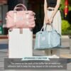 Travel Duffel Bag, Sports Tote Gym Bag, Shoulder Weekender Overnight Bag for Women - Image 2