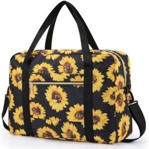 Gym Bag for Women, Travel Duffel Bag, Tote Bag,Weekender bag,For Spirit Airlines Personal Item Bag 18x14x8,Foldable Carry on Luggage for Women