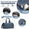 Sport Duffel Bag, Gym Bag with Shoes Compartment and Wet Pocket,Travel Duffel Bag for Man and Women,Sport Gym Tote Bags for Swimming Yoga, Weekend Overnight Bag Carry on Bag - Image 4