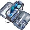 Toiletry Bag for Men, Extra Large Water-resistant Dopp Kit with Double Side Full Open Design, Shaving Bag for Toiletries and Shaving Accessories for Long Travel, Black - Image 4