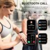 Smart Watch(Answer/Make Call), 1.85" Smartwatch for Men Women IP68 Waterproof, 100+ Sport Modes Fitness Activity Tracker, Heart Rate Sleep Monitor, Pedometer, Smart Watches for Android iOS, 2023 - Image 2