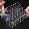 Onwon Transparent Cosmetic Makeup Organizer Clear 24 Lattices Lipsticks Cosmetic Lotion Makeup Organizer Storage Display Holder Stand - Image 4