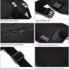 Money Belt for Travel Women Hidden Ginsco Slim RFID Blocking Passport Holder Unisex Travel Money Belt Under Clothes Anti Theft Travel Hidden Wallet for Travelling Workout Running Black 11'' - Image 6
