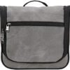Lewis N. Clark Brushed Twill Hanging Toiletry Kit Bag for Travel Accessories, Shampoo, Cosmetics + Personal Items, Gray, One_Size - Image 2