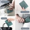 Unisex 2pk RFID Passport And Vaccine Card Holder Combo,Passport Holder-Black&Light Blue - Image 5
