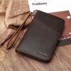Polare Full Grain Leather Travel Passport Holder RFID Blocking Cover Case With YKK Zipper Travel Document Organizer Wallet Holders 2 Passports - Image 2