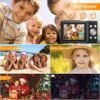 Digital Camera, FHD 1080P Digital Camera for Kids Video Camera with 32GB SD Card 16X Digital Zoom, Point and Shoot Camera Portable Mini Camera for Teens Students Boys Girls, 2 Batteries(Black) - Image 5