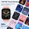 Smart Watch(Answer/Make Call), 1.85" Smartwatch for Men Women IP68 Waterproof, 100+ Sport Modes Fitness Activity Tracker, Heart Rate Sleep Monitor, Pedometer, Smart Watches for Android iOS, 2023 - Image 6