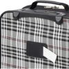 Rockland Fashion Softside Upright Luggage Set, Expandable, Black Plaid, 2-Piece (14/19) - Image 5
