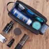 Toiletry Bag for Men, Extra Large Water-resistant Dopp Kit with Double Side Full Open Design, Shaving Bag for Toiletries and Shaving Accessories for Long Travel, Black - Image 6