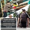 Dickies Signature Lightweight Backpack Classic Logo Water Resistant Casual Daypack For Travel Fits 15.6 Inch Notebook - Image 6