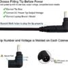 Universal Laptop Charger 90W 12-24V One for All - Slim AC Adapter Power Supply Cord with Dual USB Ports for Mobile/Tablet - Compatible with Lenovo HP Toshiba Samsung Acer Asus and Most Notebooks - Image 8