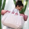 BAGSMART Large Toiletry Bag Travel Bag with Hanging Hook，Gym Bag for Women, Carry on Weekender Overnight Bag, Travel Duffel Bags with Trolley Sleeve - Image 6