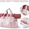 BAGSMART Large Toiletry Bag Travel Bag with Hanging Hook，Gym Bag for Women, Carry on Weekender Overnight Bag, Travel Duffel Bags with Trolley Sleeve - Image 7