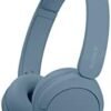 Sony WH-CH520 Best Wireless Bluetooth On-Ear Headphones with Microphone for Calls and Voice Control, Up to 50 Hours Battery Life with Quick Charge Function, Includes USB-C Charging Cable - Blue