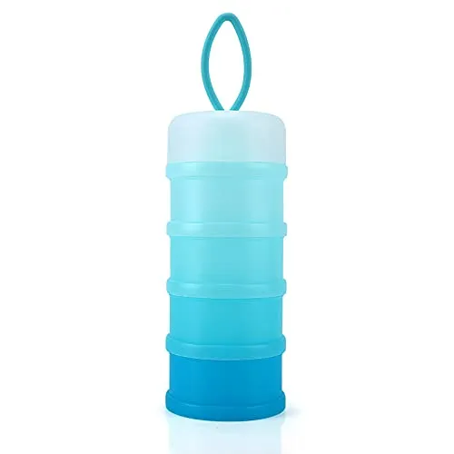 Accmor Baby Formula Dispenser On The Go, Stackable Formula Dispenser for Travel Formula Container to Go, Non-Spill Milk Powder Baby Kids Snack Storage Container, BPA Free