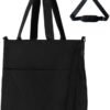 Womens Tote Bag with Zipper, Puffer Large Tote Bag 15.6" Laptop Tote Bag for Women with Trolley Sleeve