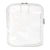 BORSALI TSA-Approved Quart-Sized Bag for Carry-On Travel - One (1) Quart Clear Toiletires, Cosmetic and 3-1-1 Liquids Toiletry Bag - White