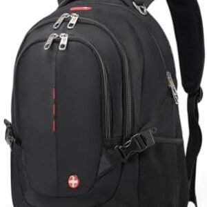 CROSSGEAR Laptop Backpack Water-resistant Bookbag Work Business Daily BackPacks Utility Travel carry on Computer Bag Commuter Office Carrying Case Fits 15.6”Laptop, Airline Approved Bag for Men
