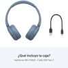 Sony WH-CH520 Best Wireless Bluetooth On-Ear Headphones with Microphone for Calls and Voice Control, Up to 50 Hours Battery Life with Quick Charge Function, Includes USB-C Charging Cable - Blue - Image 9