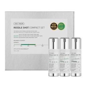 VT COSMETICS Reedle Shot Compact Set of Reedle Shot 100, 300 and 700 SkinCare Gift Box for Her (0.34 oz*3ea / 10ml*3 ea)