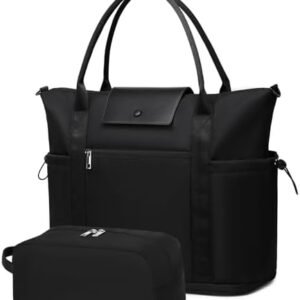 LEDAOU Carry On Tote Bags for Women, Travel Weekender Bag, Overnight Bag Personal Item Airplane, Sports Gym Work Bag