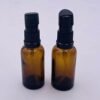 6 Pcs 30ml Amber Glass Travel Bottles for Toiletries Refillable Travel Size Liquid Containers Glass Lotion Pump Bottle Mini Soap Pump Dispenser Cosmetic Container Bottle Travel Accessories - Image 7