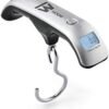 Truweigh Hook Digital Luggage Scale - (110lb x 0.2lb - Silver) - Portable Luggage Scale - Portable Handheld Baggage Scale for Travel - Luggage Weight Scale - Fish Weight Scale - Handheld Fish Scale