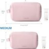 BAGSMART Large Toiletry Bag for Women, Cosmetic Makeup Bag Organizer, Travel Bag for Toiletries, Dopp Kit Water-resistant Shaving Bag for Accessories, Pink-Large - Image 6