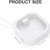 Soleebee 2pcs Portable Hair Tie Organizer Box Qtip Holder, Small Hair Accessory Containers Travel Hair Tie Holder Cotton Swab Dispenser Stackable or Hanging Small Items Storage Box (White) - Image 2