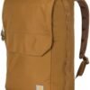 Carhartt 21L Top-Load Backpack, Water Resistant Coated Canvas Base with Laptop Sleave, Brown, One Size